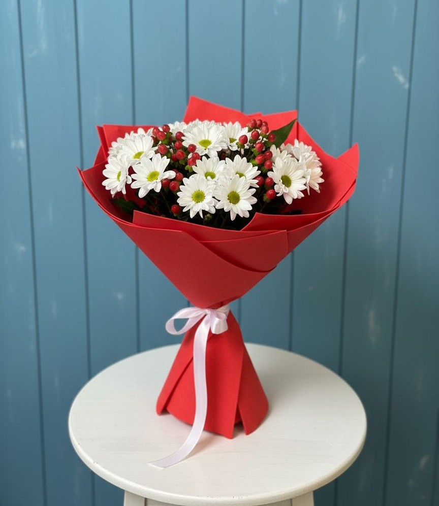 Букет цветов из: Хризантемы в Туринская Слобода