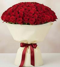 Букет 101 Красная роза Милано в Туринская Слобода