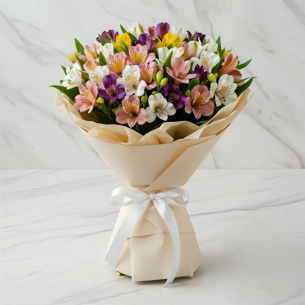 Букет цветов из: Альстромерии в Туринская Слобода