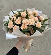 Букет Кремовые розы Латте в Туринская Слобода