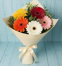 Букет цветов из:  Герберы в Туринская Слобода