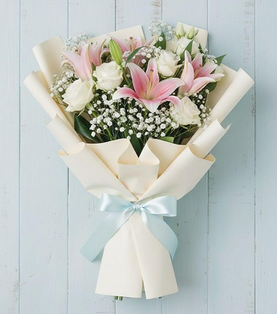 Букет цветов из: Лилии в Туринская Слобода