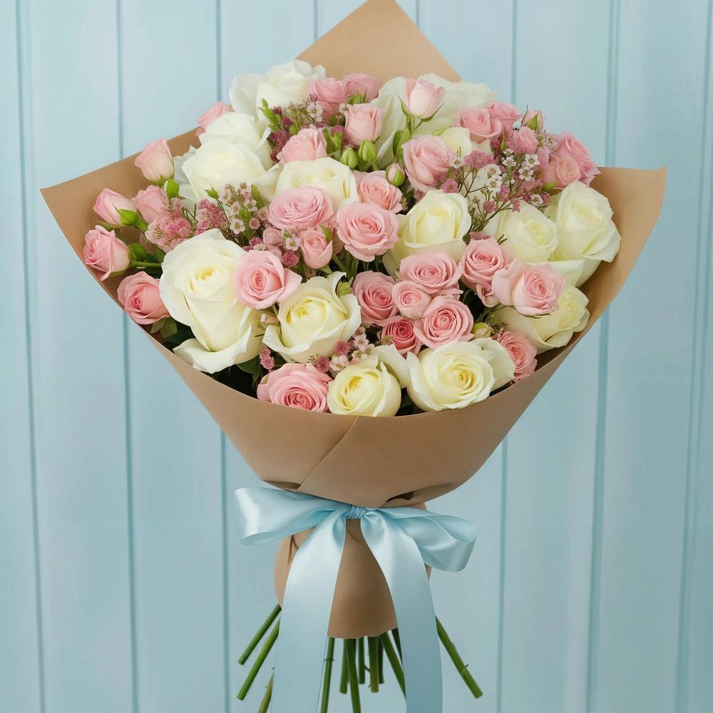 Букет цветов из: Розы в Туринская Слобода