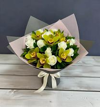 Букет цветов из:  Орхидеи и Розы #REPLACE_PRED# Туринская Слобода