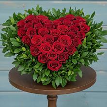 Цветочная композиция из Розы в виде сердца в Туринская Слобода