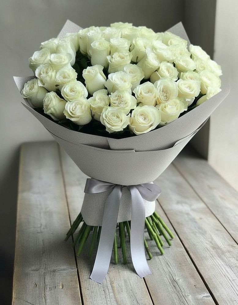 Букет 35 Белых роз в Туринская Слобода