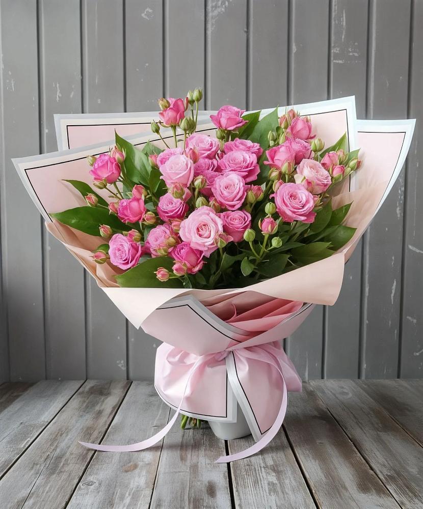 Букет Розовый кустик в Туринская Слобода