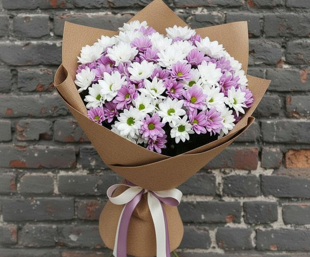 Букет цветов из: Хризантемы в Туринская Слобода