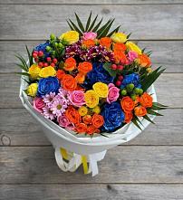 Букет цветов из:  Розы и Хризантемы в Туринская Слобода