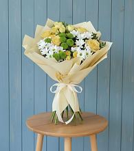 Букет цветов из:  Хризантемы и Розы #REPLACE_PRED# Туринская Слобода