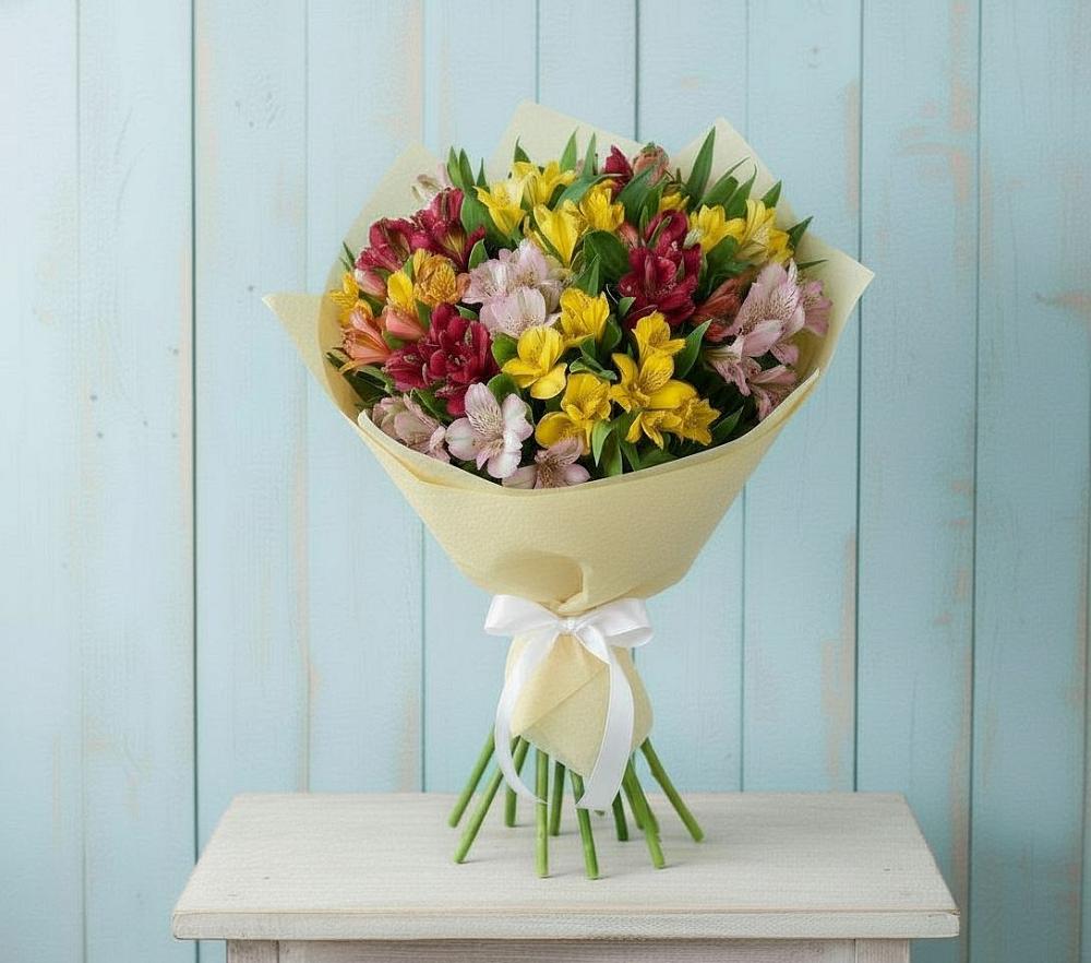 Букет цветов из: Альстромерии в Туринская Слобода