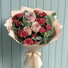 Букет цветов из:  Гвоздики и Розы в Туринская Слобода