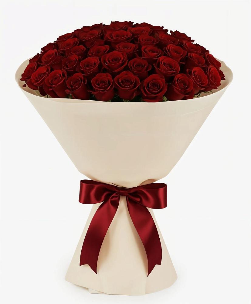 Букет 101 Бордовая роза Блэк Бакарра в Туринская Слобода